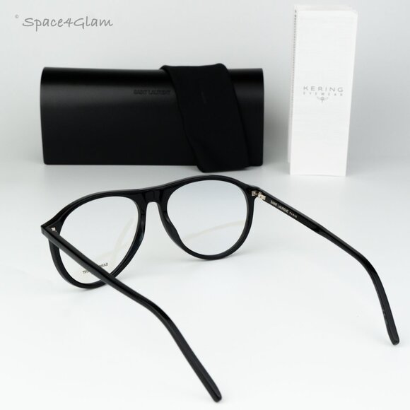 Saint Laurent Women Eyeglasses Black Demo Pilot SL667OPT 001 BRAND NEW - Picture 9 of 10